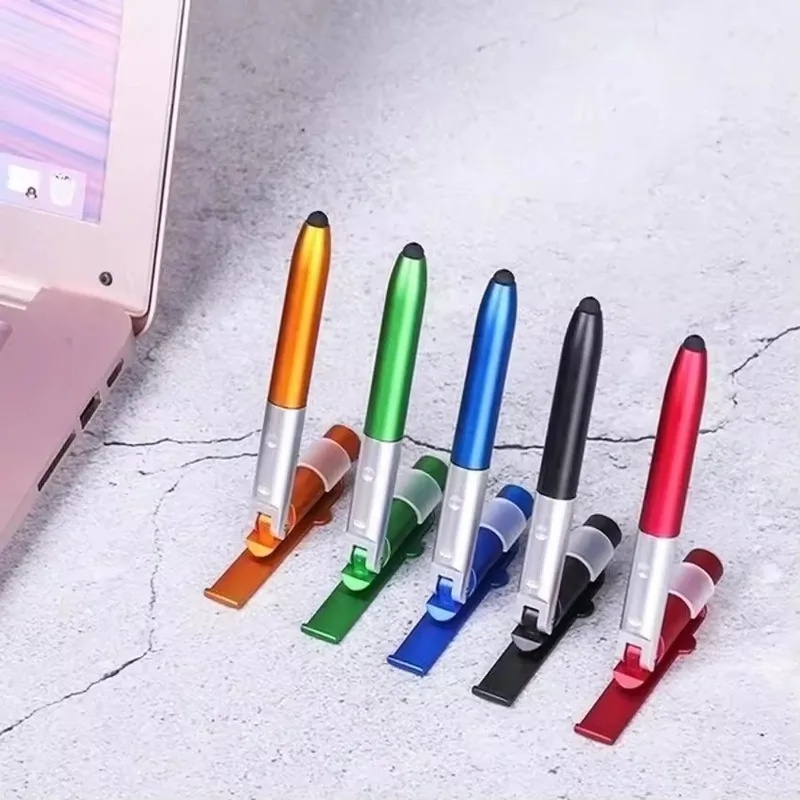 School Supplies - 4-in-1 multifunctionele balpen met LED-licht, opvouwbare