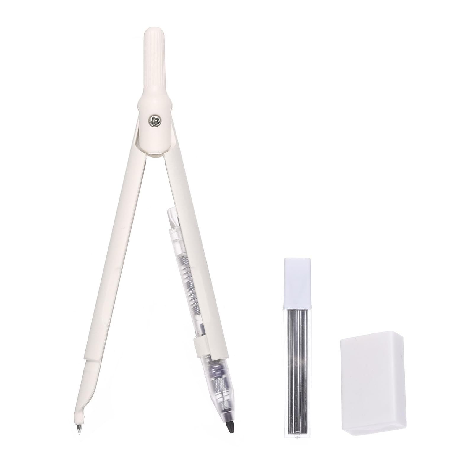 Math Geometry Set With Compass - Kompasset Metaal Professionele potloodvullingen Gum Geometrie