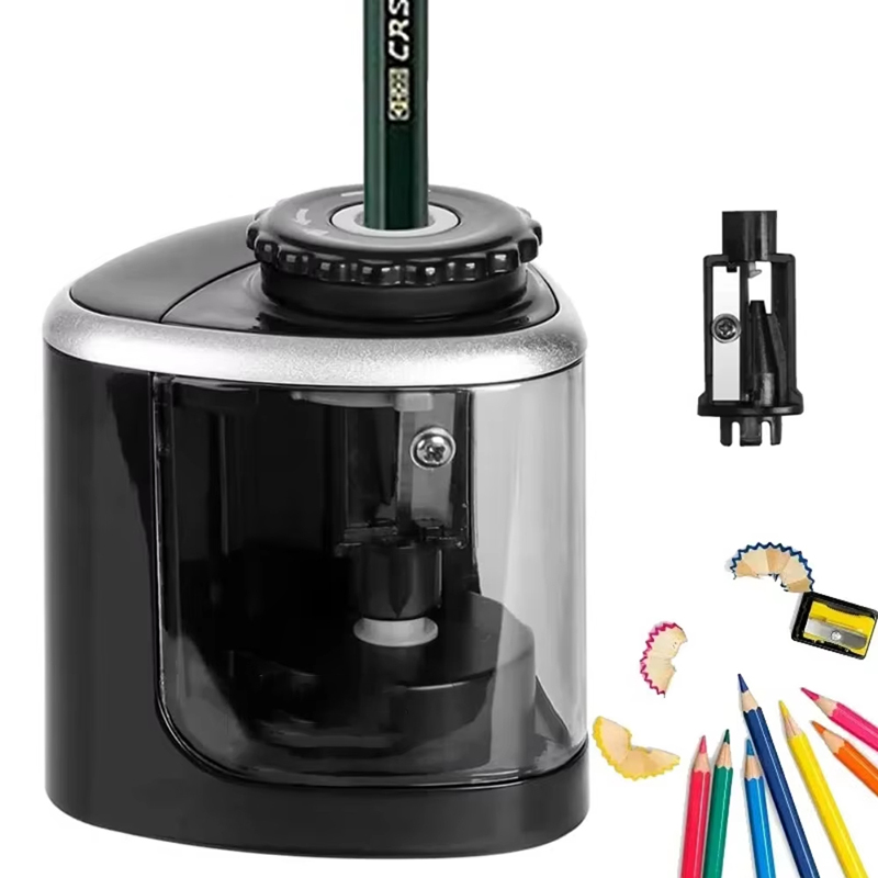 Electric Pencil Sharpener Usb - Elektrische puntenslijper, desktop automatische puntenslijper 6mm-8mm,