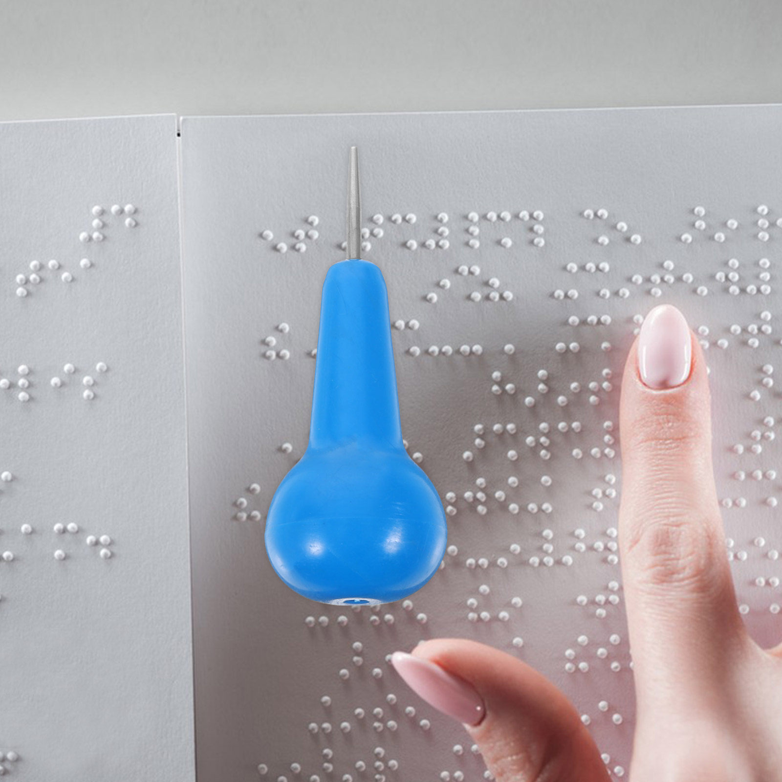 Writing Tools - Braille-schrijfpennen, lichtgewicht plastic braille-schrijver, stylus voor