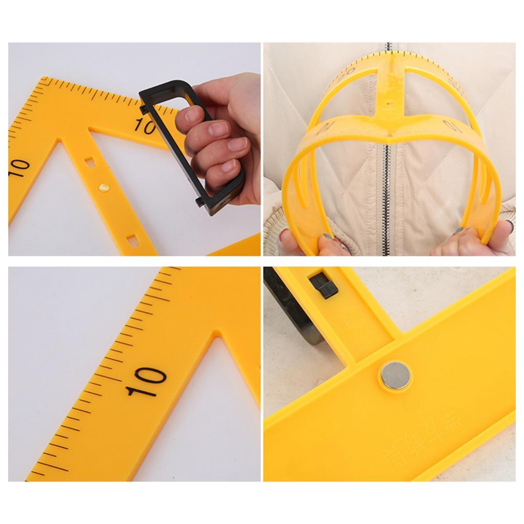 Math Geometry Set With Compass - Wiskundige meetlatset voor schoolborden en whiteboards,