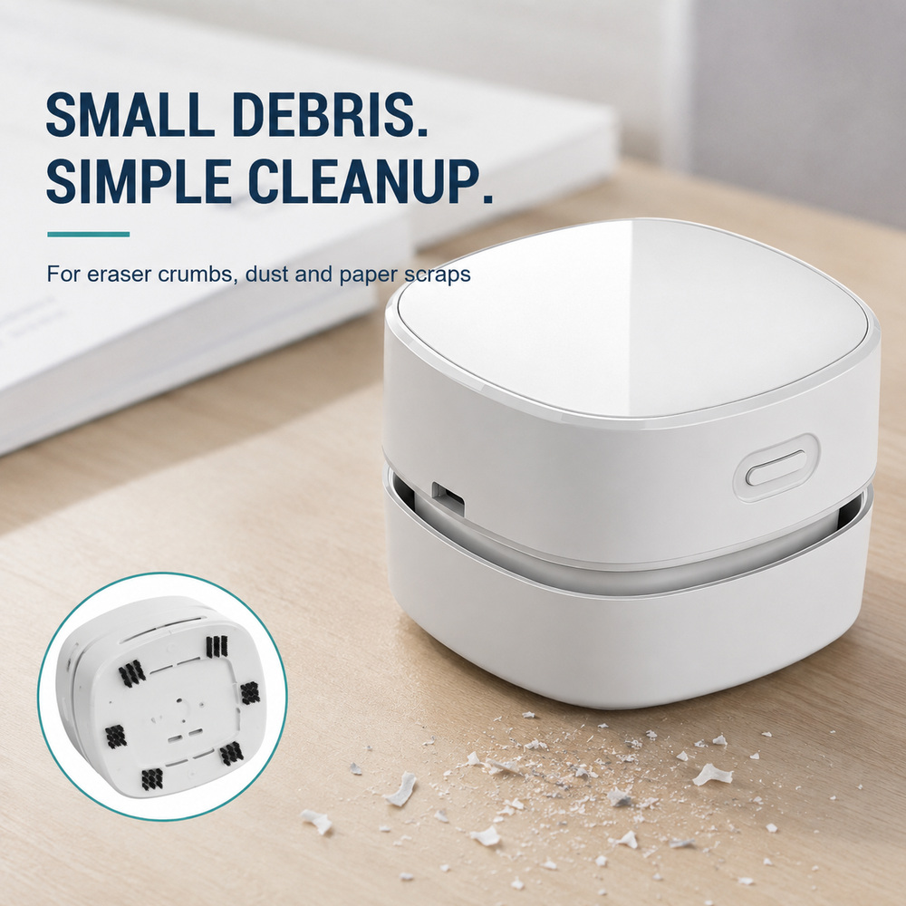 Mini draadloze handstofzuiger  - Mini Desktop Vacuum Cleaner For Eraser Dust recensie en prijs