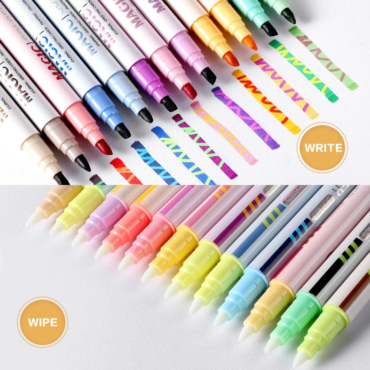 12 stuks dubbelzijdige magisch - Pastel Highlighter Set Double Ended recensie en prijs
