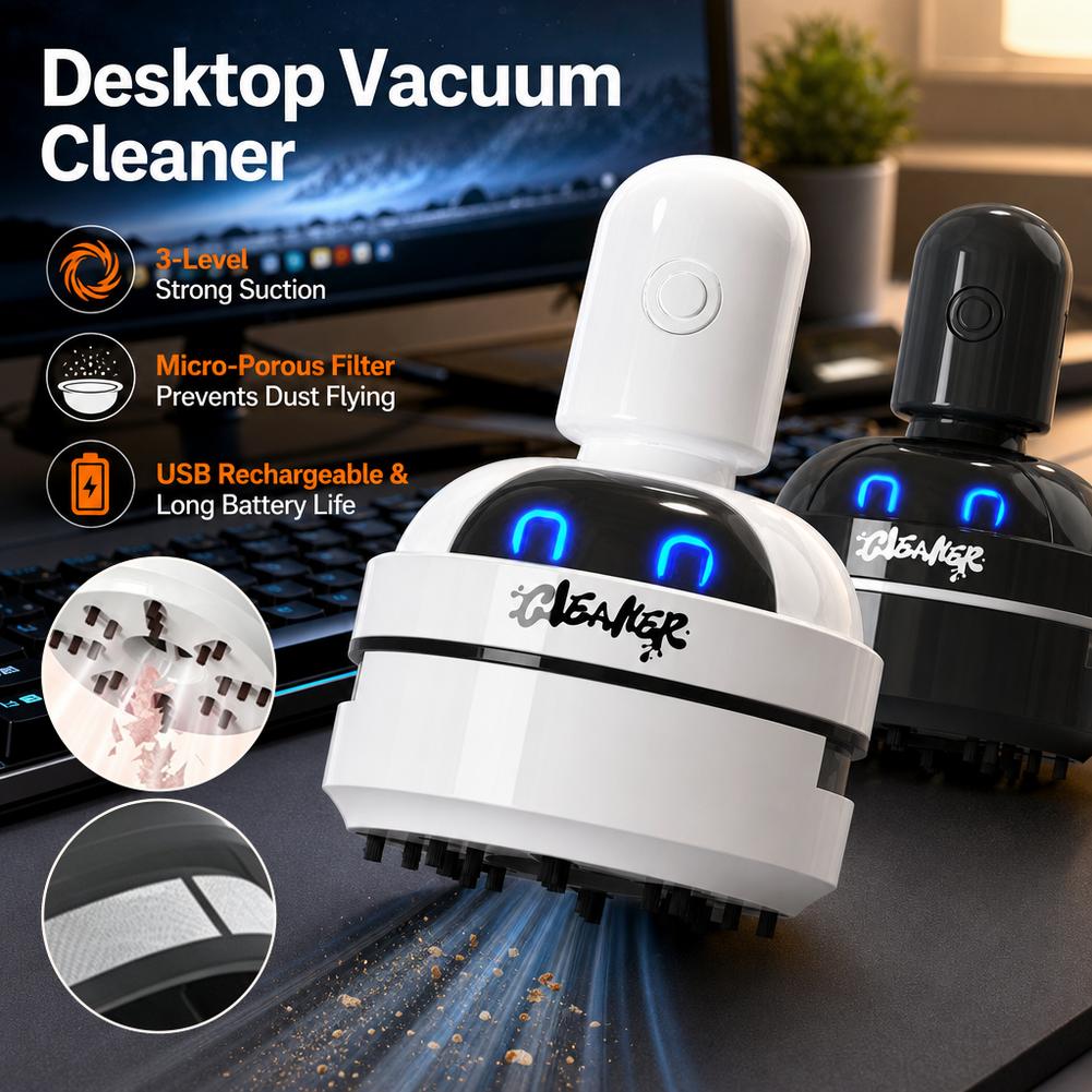 Desktopstofzuiger USB oplaadba - Mini Desktop Vacuum Cleaner For Eraser Dust recensie en prijs