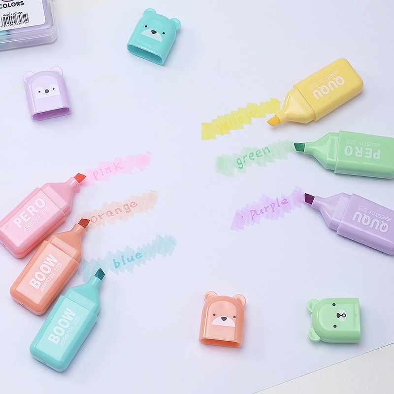 4/6/12 Stuks Kawaii Beer Marke - Pastel Highlighter Set Double Ended recensie en prijs