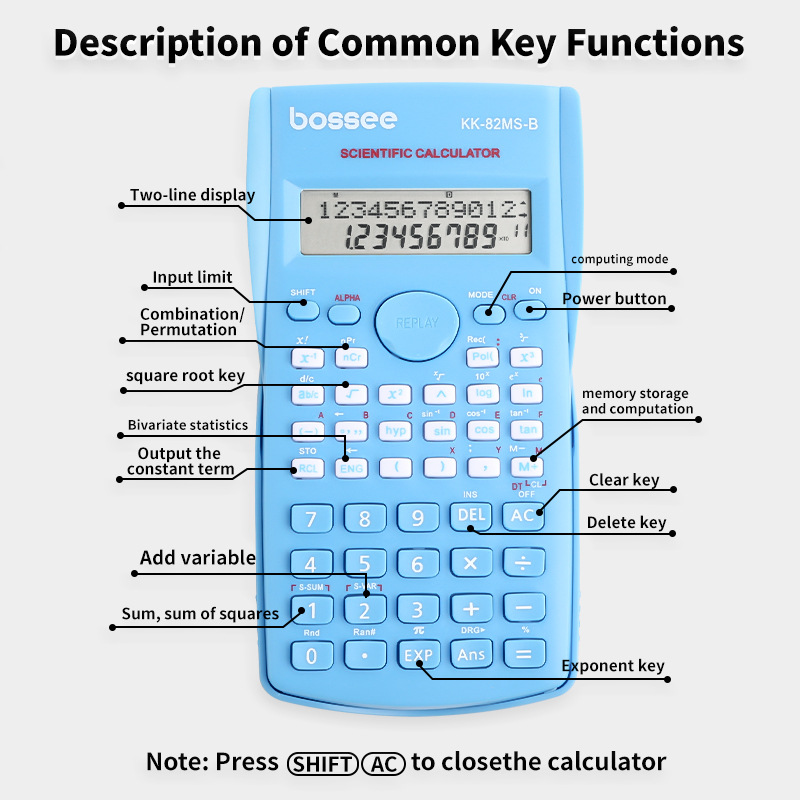 Wetenschappelijke rekenmachine - Scientific Calculator For Secondary School recensie en prijs