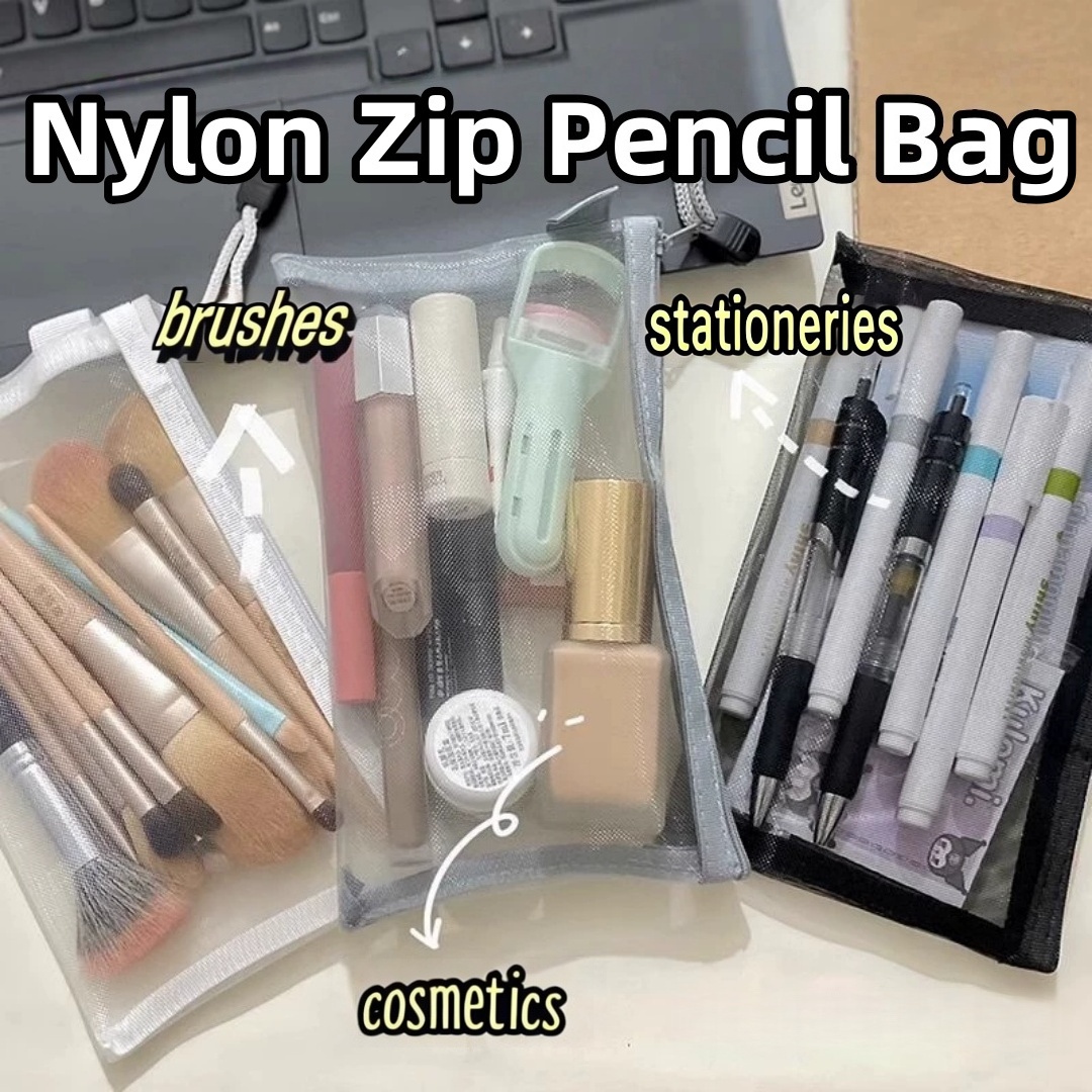 Nylon potloodopbergetui Lichtg - Clear Mesh Pencil Pouch For Exam recensie en prijs