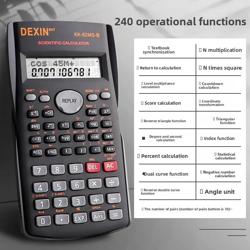 Rekenmachine voor studenten, w - Scientific Calculator For Secondary School recensie en prijs