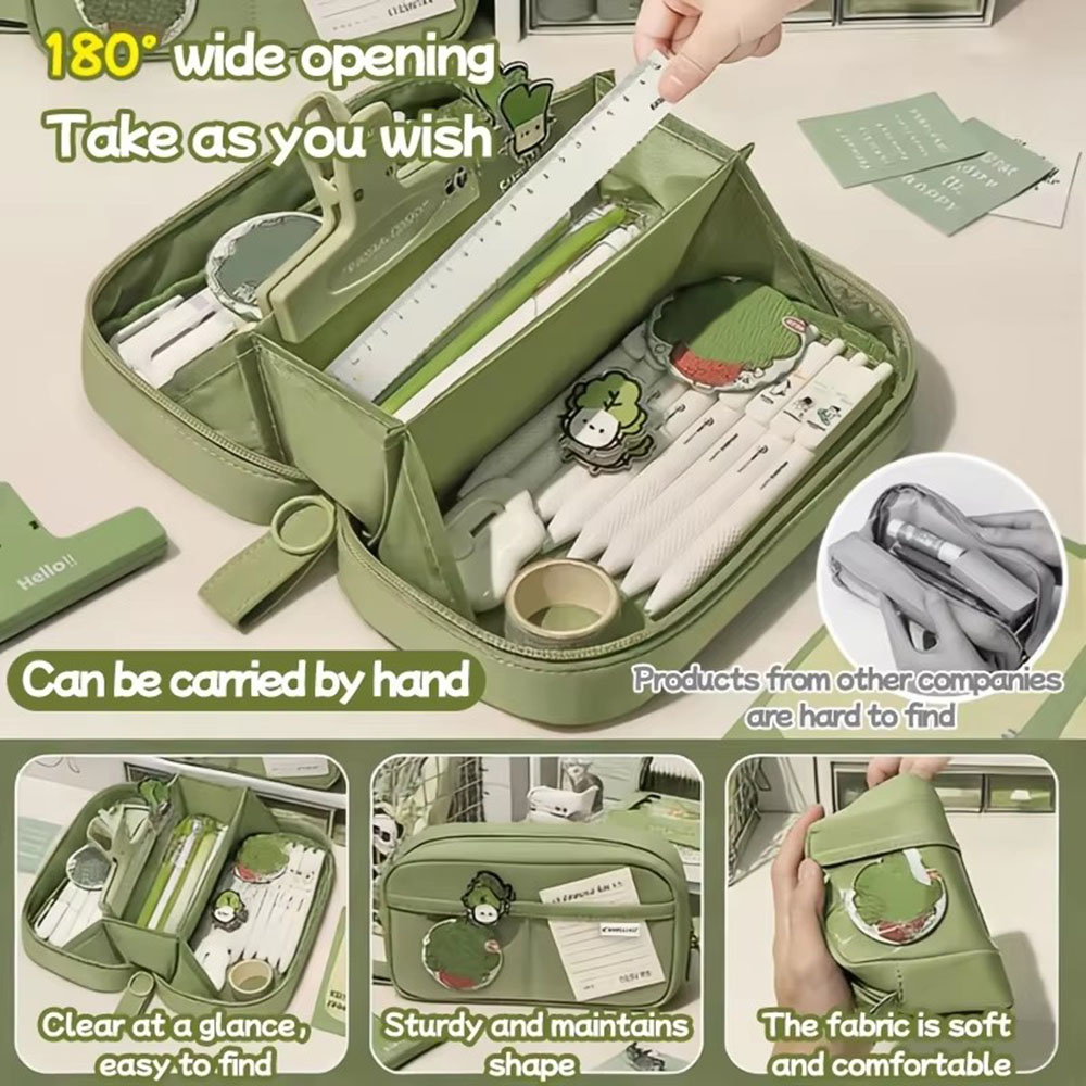 Ins vulkanenpotloodetui met gr - Aesthetic Large Pencil Case Pouch recensie en prijs