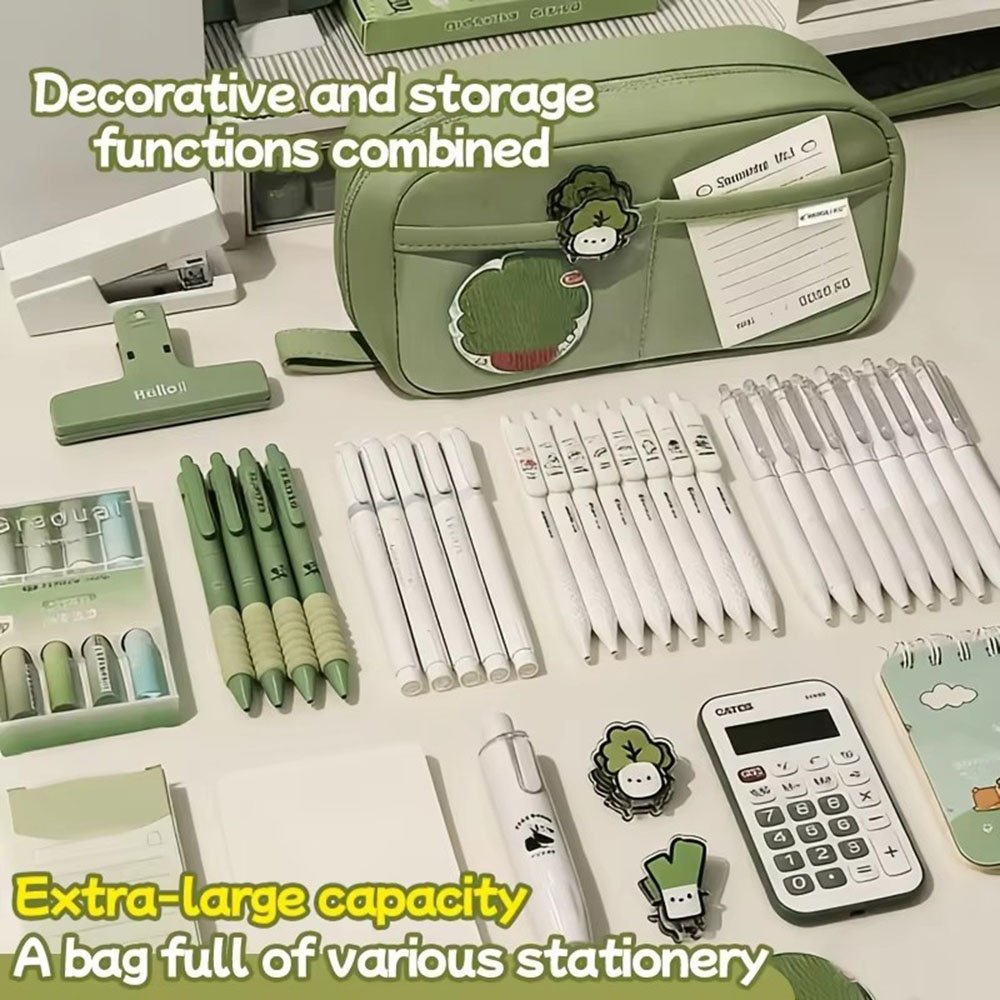 Ins vulkanenpotloodetui met gr - Aesthetic Large Pencil Case Pouch recensie en prijs