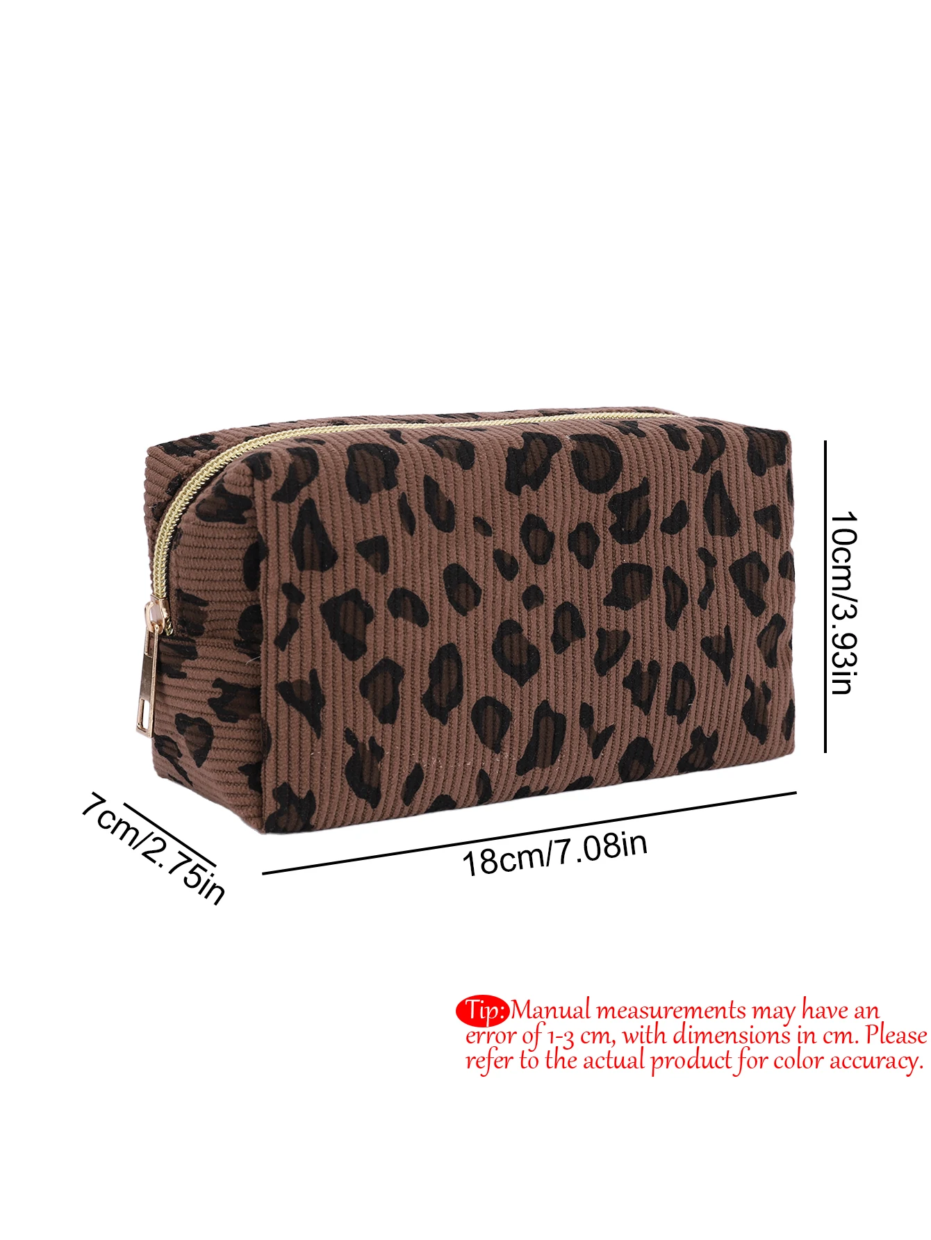 Grote corduroy etui met luipaa - Aesthetic Large Pencil Case Pouch recensie en prijs