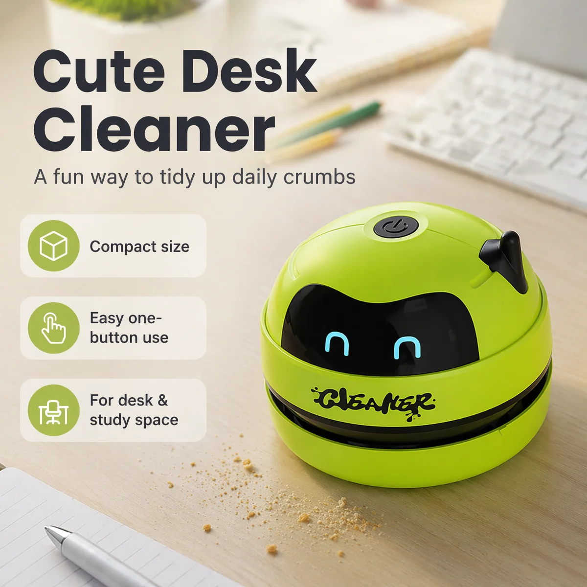 Cartoon Mini Desktop Stofzuige - Mini Desktop Vacuum Cleaner For Eraser Dust recensie en prijs