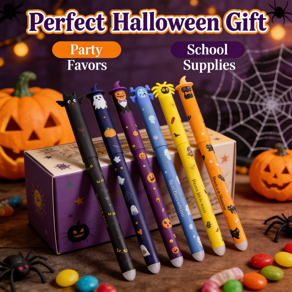 1-6 stuks Halloween uitwisbare - Retractable Eraser Pen Click recensie en prijs