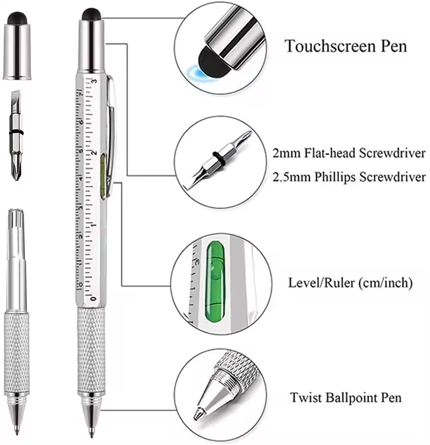 7-in-1 multifunctionele pen, t - Writing Tools recensie en prijs
