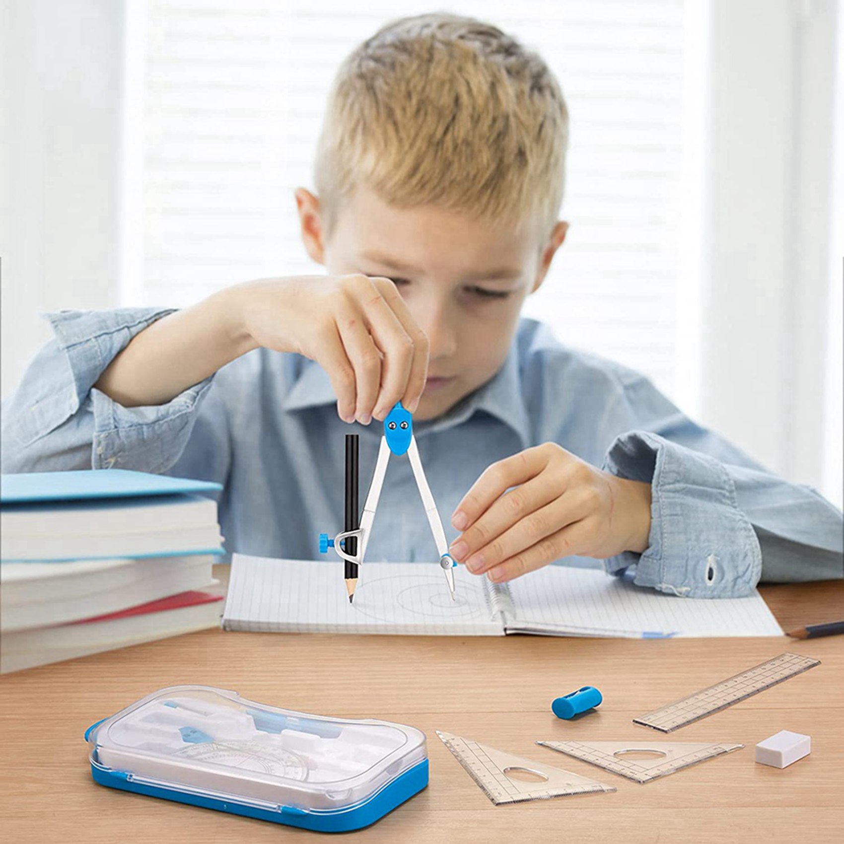 Superieure geometrische set me - Math Geometry Set With Compass recensie en prijs